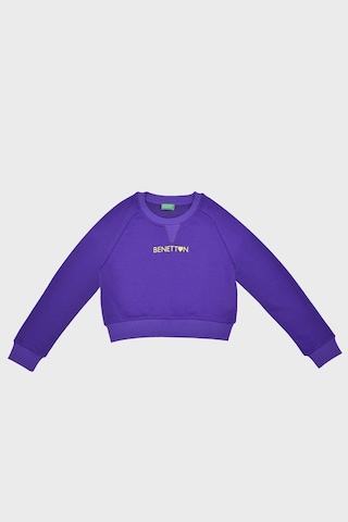United Colors Of Benetton Kız Çocuk Sweat Bntg21543 Mor Mor