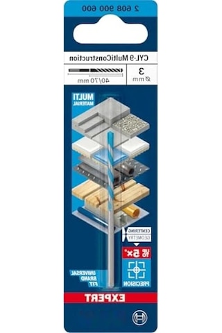 Multiconstruction Delme Uçları - Ø 3,00 X 70 Mm, Beton Ve Ahşap İçin