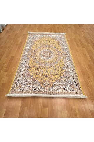Güneş Madalyonlu 120 X180 Cm Dijital Baskı Halı Sarı