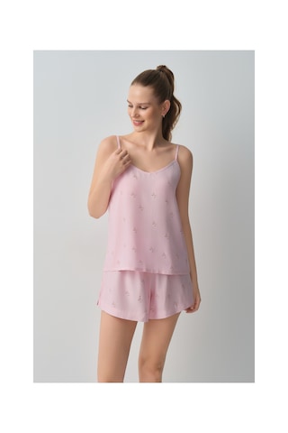 Suwen Jade Atlet Şort Pijama Takımı Wsh10910026919 Pembe
