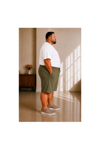 Sngl Tekstil Erkek Büyük Beden Kapri 3xl 4xl 5xl 6xl 7xl 8xl 9xl Yeşil