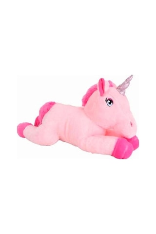 Sevimli Pembe Melek Unicorn Pony Peluş At Oyuncak 50 Cm Pembe