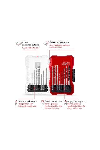 Einhell M-CASE 16 Parça Matkap Ucu Seti - 49108953