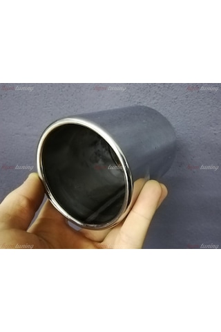 Tek Çıkışlı 90mm Egzoz Ucu Yuvarlak Düz