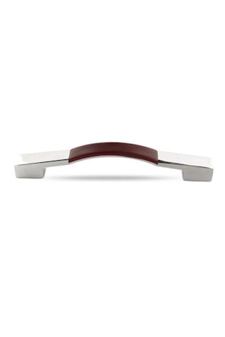 Armada Mobilya Çekmece Dolap Kulpu 128 Mm Krom Ahşap Desenli Mat Meşe