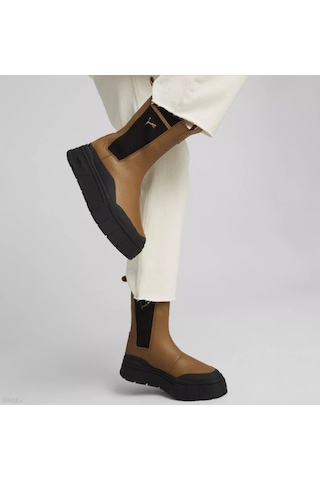 Puma Mayze Stack Cheksea Casual Kadın Hardal Rengi Bot B-38 38674201 001