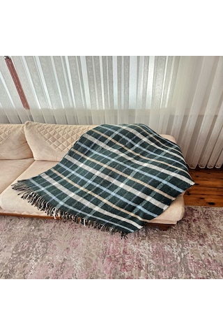 Çift Kişilik Pamuklu Battaniye 180x200 Cm 5040 Çok Renkli