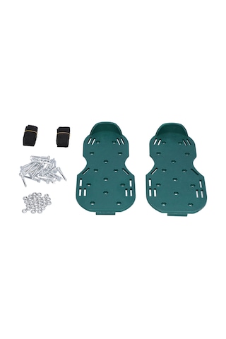 Suofeng Yeşil Polipropilen Çim Aerator Ayakkabıları - Bahçe Çimini Gevşetmek İçin Tırnaklı Spor Ayakkabı