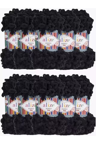 Alize Puffy Puffy Fine 1060 İpliği - 10 Adet Peluş 259987529