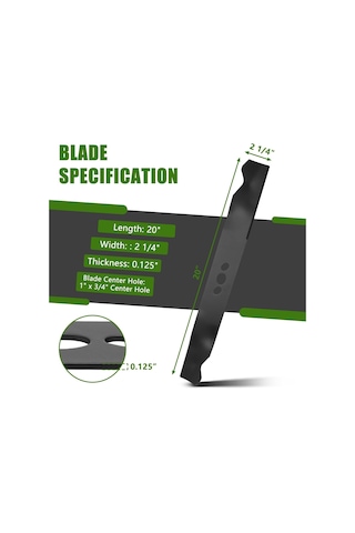 2105300125a Hiper Sert Push Biçme Parçaları İçin Çim Biçme Makinesi Bıçağı Değiştirme 20 'çim Biçme Makinesi