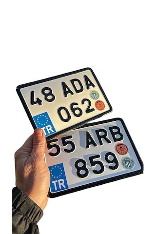 Bisiklet Plaka, Dekor Plaka, 12x18cm Motor Plakası