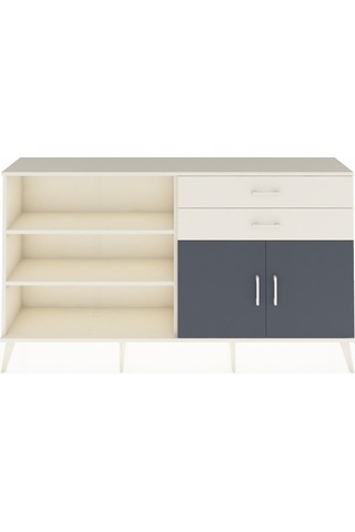 Arges Konsol 3 Raflı 2 Çekmeceli 2 Kapaklı 176x30x99 Aytaşı-antra Aytaşı-antrasit/aytaşı