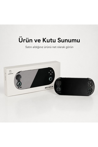 Rg Vıta El Oyun Konsolu 5.46 İnç Ips Dokunmatik Ekran Android 12, Taşınabilir Retro Atari Oyun Cihazı