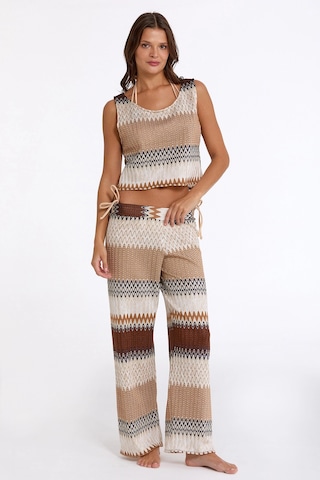 Kocabey 2089-3060 Kadın Triko Pantolon Bej