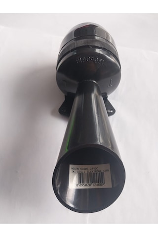 Mesan 24V DC İki Sesli Elektronik Siren Siyah Mesan 24V DC İki Sesli Elektronik Siren Siyah