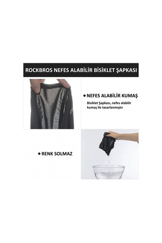 Rockbros Yazlık Ve Güneş Korumalı Kısa Kesim Buz İpeği Balaklava Siyah