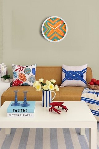 Modern Duvar Saati - 30cm - Önü Camlı Beyaz Kasa - Sessiz Mekanizma-jh0811 Beyaz