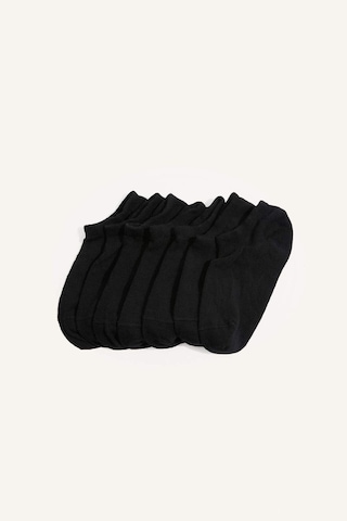 Defacto Kadın Dikişsiz 7li Sneaker Siyah Çorap H5640axnsbk23 Siyah-bk23