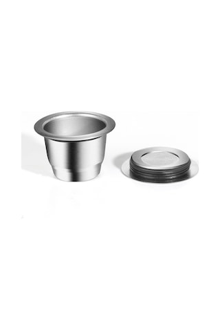 Jeemson Nespresso U/citiz/pixie Uyumlu Paslanmaz Çelik Kahve Kapsülü Kabı, Gerek Kuru Gerek İnce Kahve, Kolay Temizleme, Tek Kullandım Paketi Kupa+kaşık+fırça Diğer