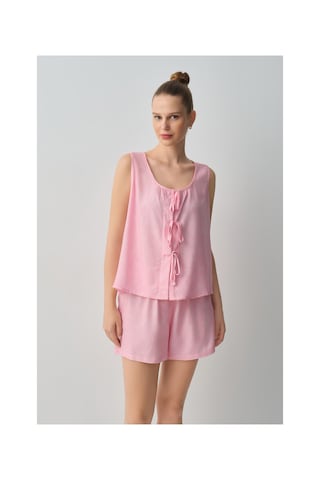 Suwen Cute Atlet Şort Pijama Takımı Wsh109102201083 Pembe