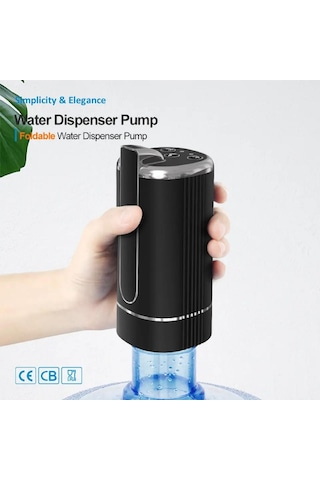 Zaman Ayarlı Katlanır Musluk 1200 Mah Bataryalı Usb İle Şarj Olabilen Elektronik Damacana Su Pompası Ak28yt0028 Diğer