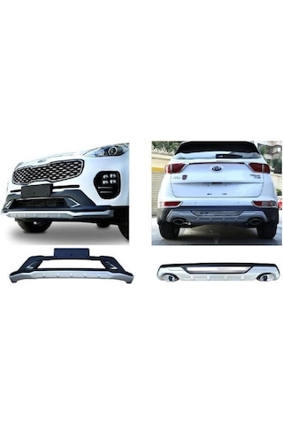 Kia Sportage Ön Ve Arka Koruma Difüzör 2016-2018 Çift Çıkış Egzoz
