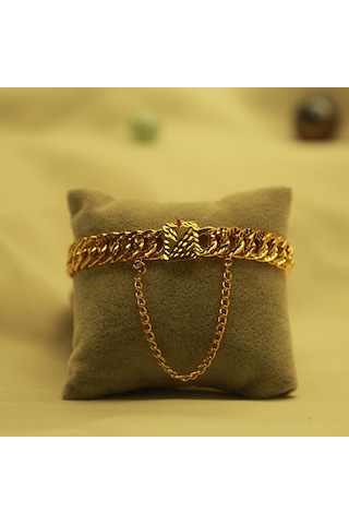 3M Baharhan Altın Kaplama Zincirli Bileklik Altın