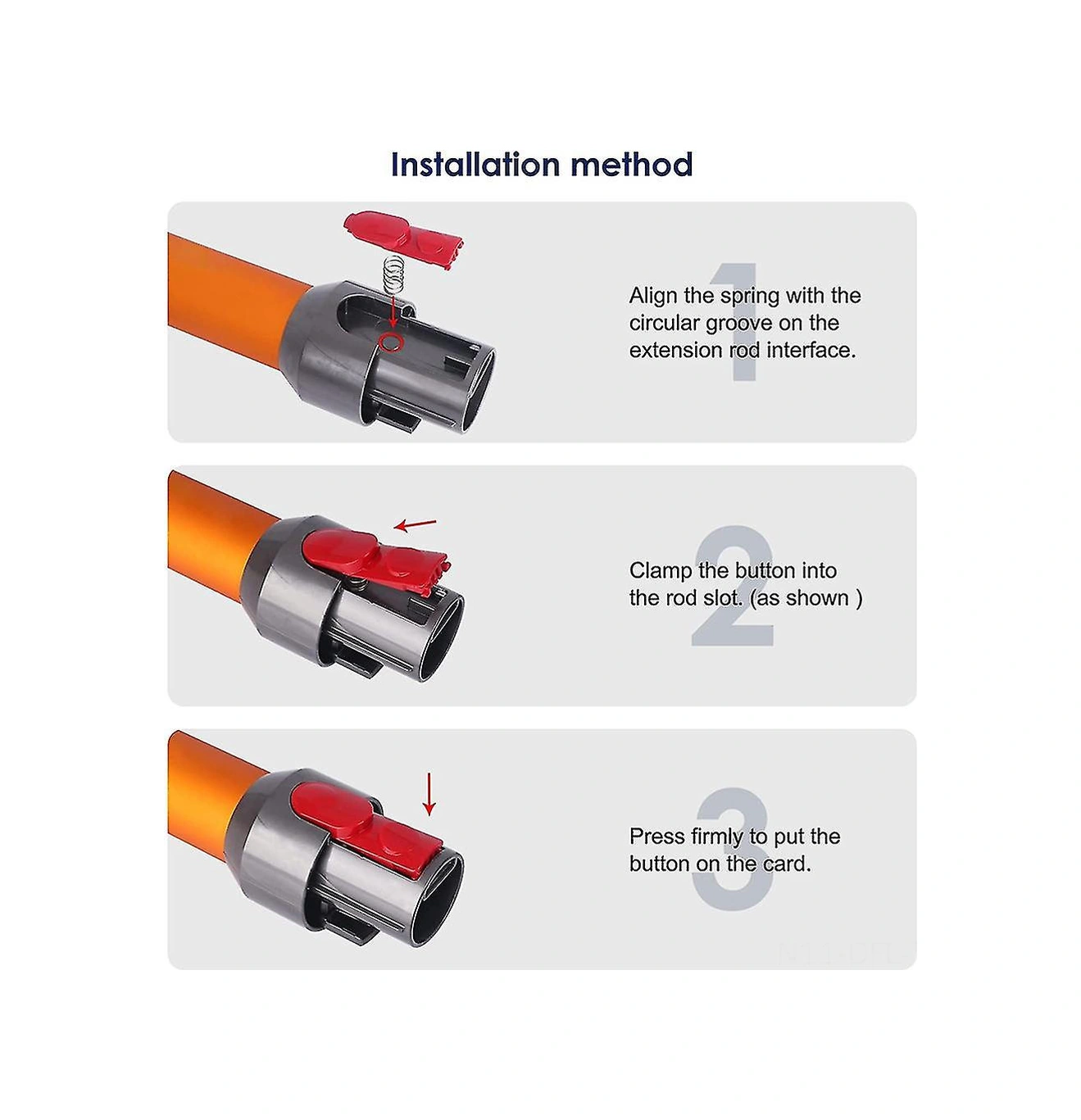 Dofolink V7 V8 V10 V11 V15 İçin Kırmızı Plastik Süpürge Bağlantı Kolu Kilit Butonu, Dayanıklı, Kolay Kurulum, Yedek Parça