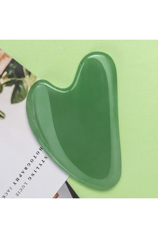 Aventurin Gua Sha Yüz Vücut Masaj Taşı Doğal Taş