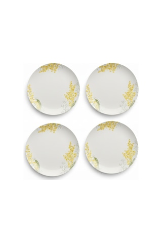 Rakle Mimosa Seramik 4'lü Servis Tabağı Seti 25,5 Cm Çok Renkli