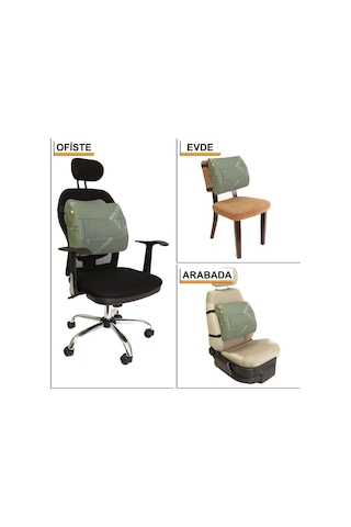 Beddo Bambu Serisi Ortopedik Bel Destek Yastığı Bel Desteği