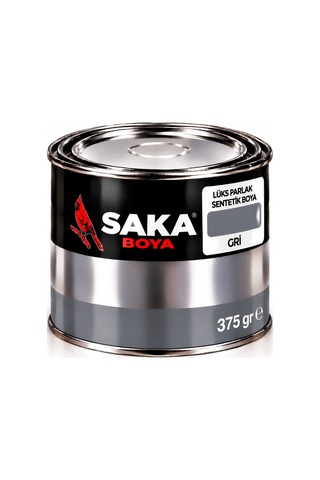 Saka Boya Lüks Parlak Sentetik Boya Gri 375 Gr