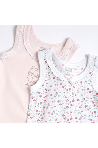 Chicco Kız Bebek 2li Kolsuz Body Set 09101764000000 000011 Pembe