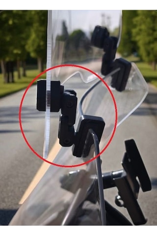 Rks Uyumlu Deflektör Rüzgar Saptırıcı Siperlik Şeffaf Motor Camı Cam Uzatma Model 2