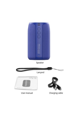 Ximistore9 S32 Mavi Bluetooth Hoparlör: Tws Eşleştirme, Gürültü Engelleme,免提 Konuşma, Su Geçirmez, Dış Mekan İçin 5w Stereo Bass Ses