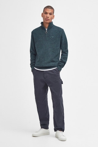 Barbour Essential Lambswool Half Zip Kazak Gn95 Seaweed Gn95 Seaweed