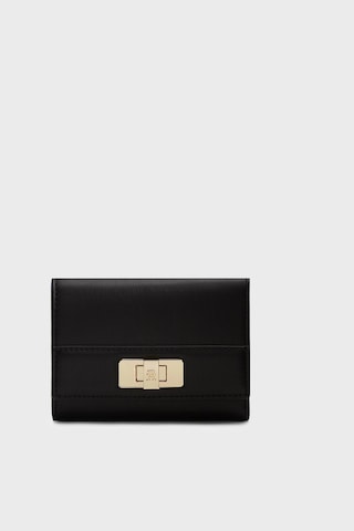 Tommy Hilfiger Logolu Kilitli Cüzdan Kadın Cüzdan Aw0aw18703 Bds Siyah SİYAH