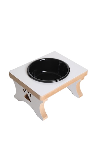 Realwood Seramik Kaseli Tekli Büyük Irk Köpek Su Mama Standı