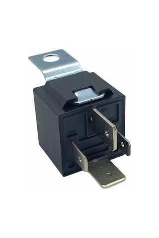 24v Röle 4 Uçlu 80 A 2 Uç Küçük / 2 Uç Büyük 6.3 Mm / 9.5 Mm 30-85-86-87 Dirençli