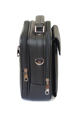Erkek Siyah Deri Çelik Kasalı Telefon Bölmeli El Ve Omuz Çantası (539615540)