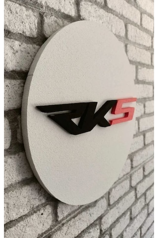 Rks Logo 50x50 Rks Motor Logosu Rks Marka Logosu 3d Rks Logo Strafor Logo 50 x 50
