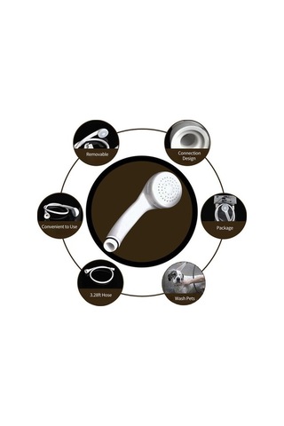 Createtech Taşınabilir Spreyli Sebze Yıkama Duş Başlığı - Banyo, Evcil Hayvan Ve Bebek İçin Basınçlı Hortum Diğer
