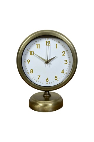 Vintage Luxury 25 X 20 Cm Eskitme Metal Masa Saati Çok Renkli