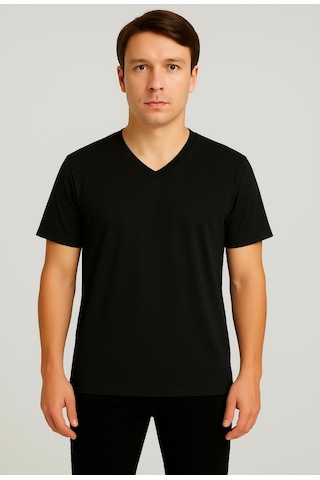 Axxel Erkek Siyah Kısa Kollu-d804 Siyah