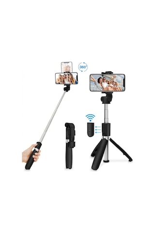 L01s Katlanabilir Selfie Çubuğu Uzaktan Kumandalı Android Uyumlu iOS 70