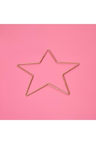 Kpm Star Dekoratif Aydınlatma - Sarı - 29,5 Cm Sarı