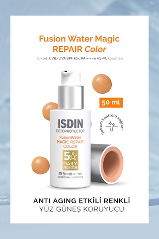 Isdin Fotoprotector Fusion Water Magic Repair Color SPF50 50 ML