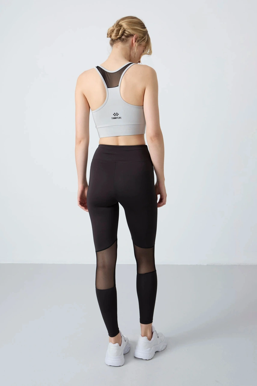 Tommy Life Siyah Esnek Standart Fit Performans Kadın Tayt Takım 95331 Çok Renkli