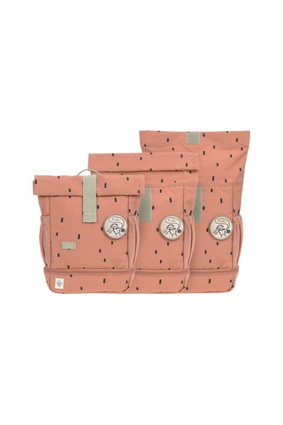 Lassig Happy Prints Mini Rolltop Sırt Çantası Caramel Çok Renkli