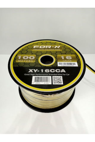 16ga Bass Ve Hoparlör Kablosu - Xy-16 Cca Amfi Bass Kablo 5 Metre